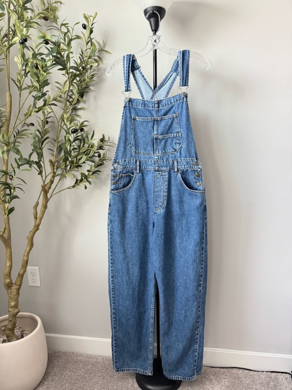Free People We The Free Ziggy Denim Overalls - Picture 2 of 8